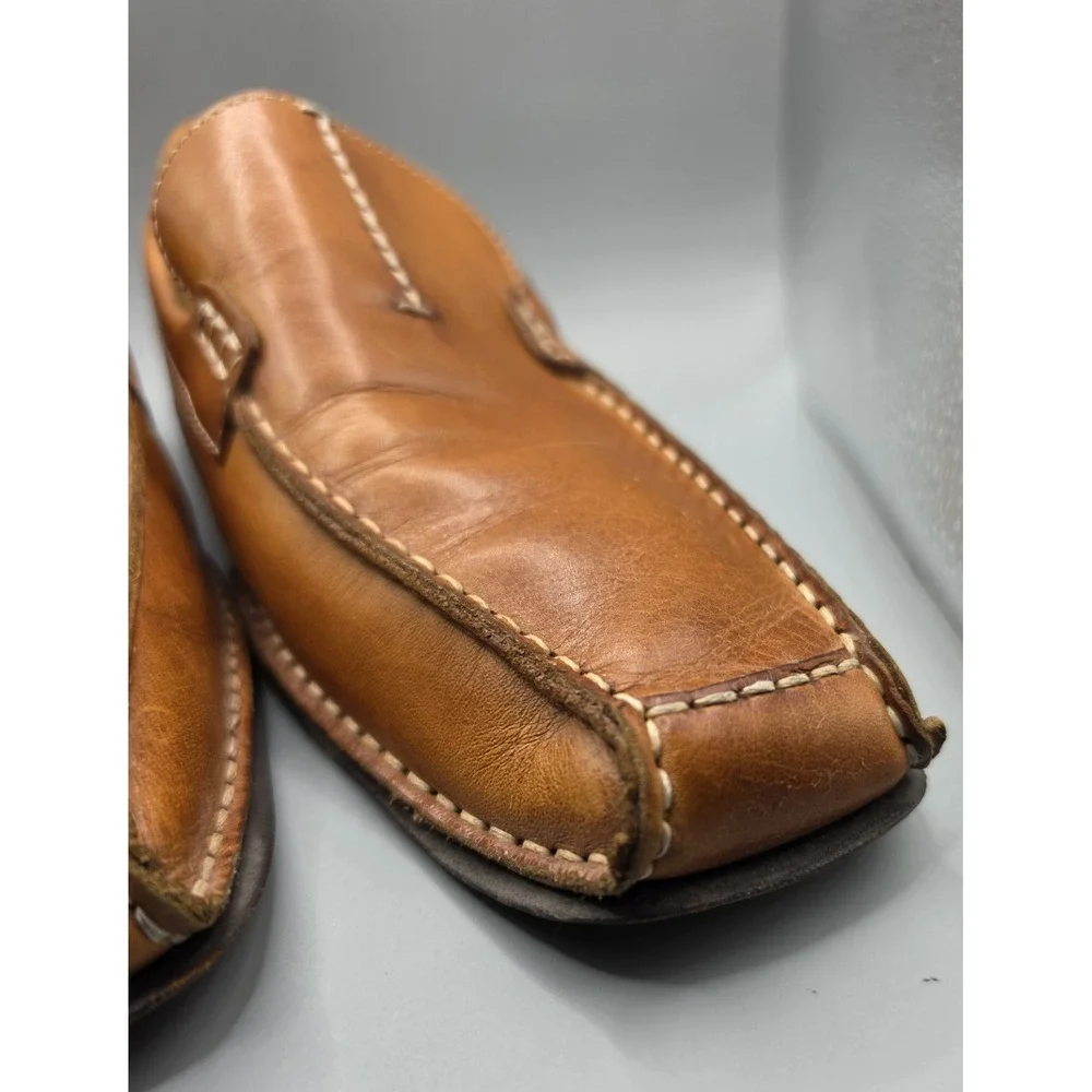 Bacco Bucci Studio Men's 11M Brown Leather Loafers Vero Cuoio Slip On Dress...